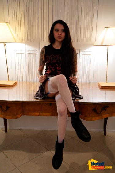 Judas X In Blue Lingerie 4