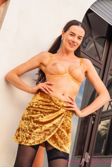 Nikolart In Nylons At The Pool 9