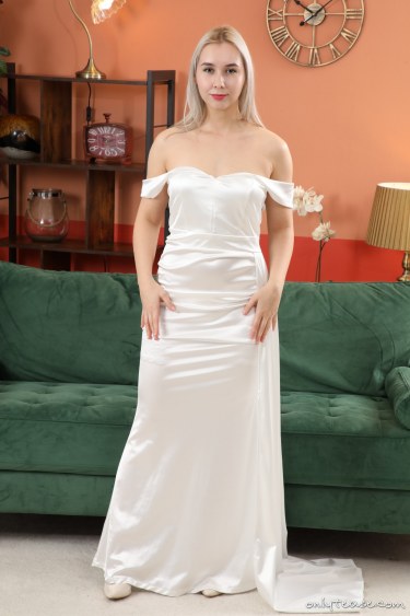 Patricia A On Green Sofa 1