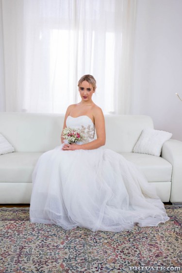 Horny Bride Enjoys Threesome 1