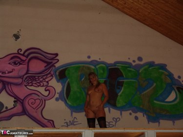 Graffiti Lady In Black With Sweet Susi 12