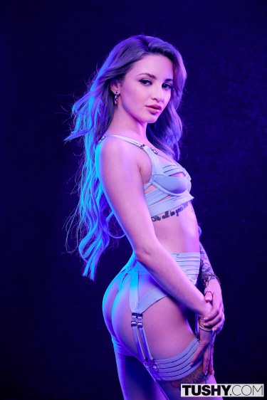 Lola Fae In Blue Lingerie 2