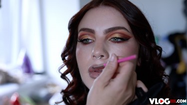 Redhead Apra Shy Strokes A Cock For A Facial 2