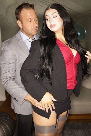 Holly Day Gives Her Sales Man A Juicy Sybian Demo