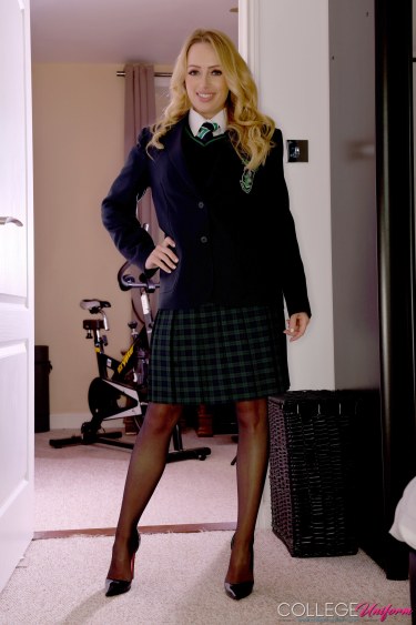 Holly Gibbons In College Uniform 1
