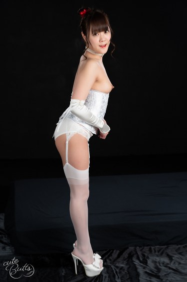 Aya Komatsu In White Lingerie 1