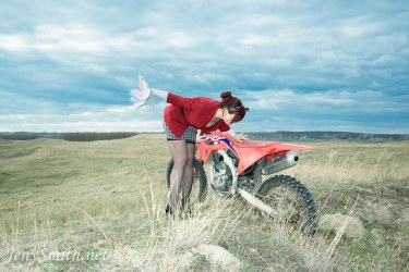 High Heels Secretary And A Bike 3