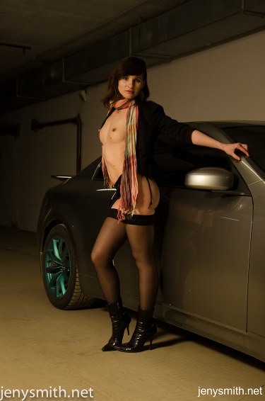 Jeny Smith In A Garage 1
