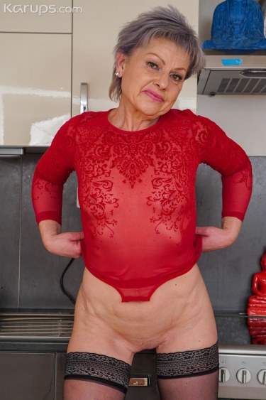 Horny Granny In The Kitchen 3
