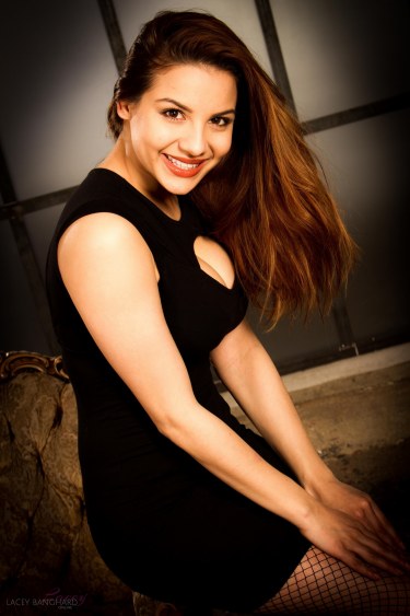 Lacey Banghard In Black Dress 2