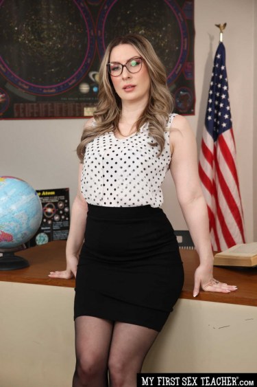 Sydney Paige Strips In The Classroom 1