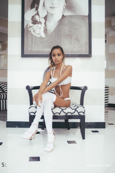 Putri Cinta In White Lingerie 3