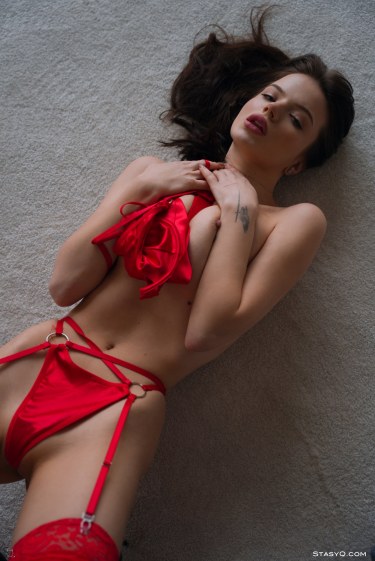 Toree Q In Lingerie And Stockings 8