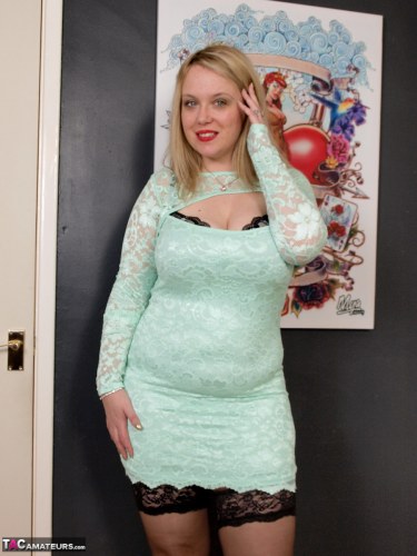 Sindy Bust In Mint Green Stocking Slut 1