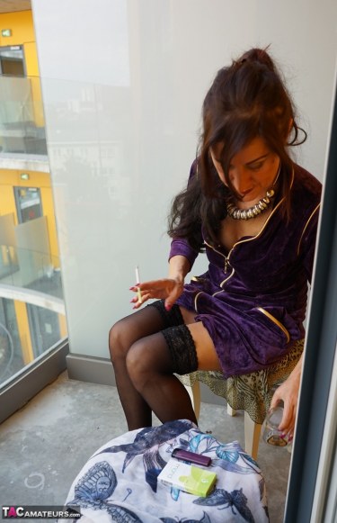 Smoking Break On The Balcony 3