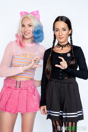 Wednesday Part 1 Scissor Sorority Starring Freya Von Doom And Claire Roos 5