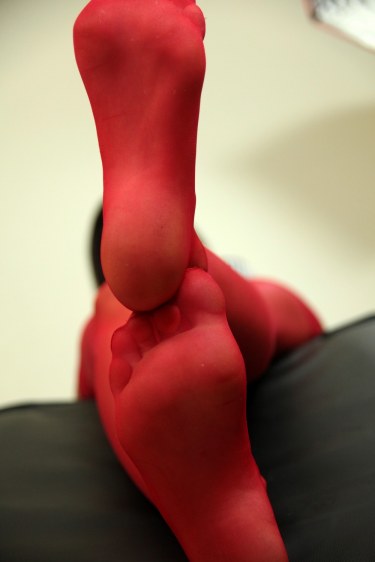 Charley Atwell In Red Stockings 7